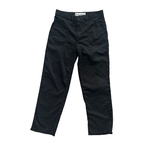 Frank & Eileen Pants - Frank & Eileen Womens Black Raw Hem Italian Twill Ankle Pants Size 4 *READ*